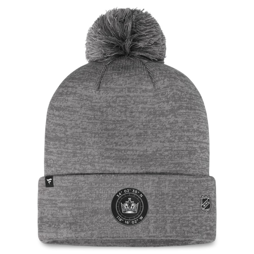 Los Angeles Kings Fanatics Branded Authentic Pro Home Knit Hat with Pom
